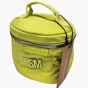 Steve Madden New Cyber Lime Tech Pouch Organizer Removable Dividers retail $58